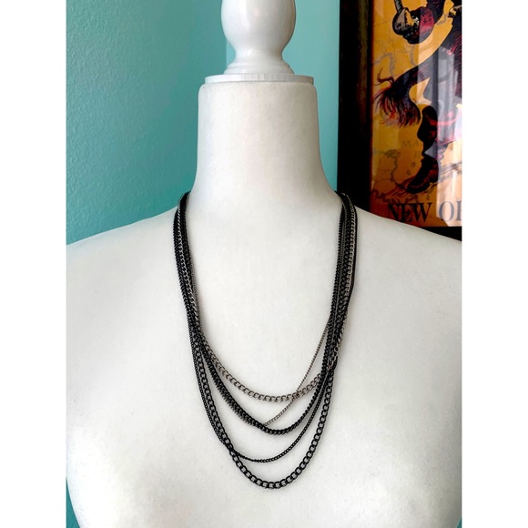 Macy's Jewelry - ⭐️4/$15 Multi Colored 5 Chain Layer Necklace